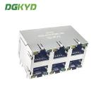 DGKYD59212388DB1A1DY1B022 RJ45 Ethernet Socket 2X3 Port 8P8C Modular Socket With
