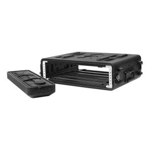 Wholesale PE 15&quot; Depth 2U Rack Mount Flight Rack Case For Microphone Receiver / Processor from china suppliers