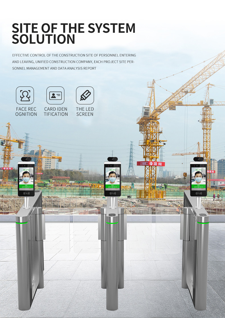 16GB Face Recognition Thermometer Infrared Attendance Access Control Machine