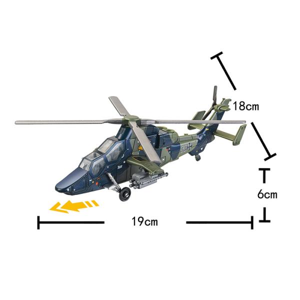 EC-665 Tiger Attack Helicopter 1:72 Replica Single - Packed in Colorful Box Perfect for Gifts