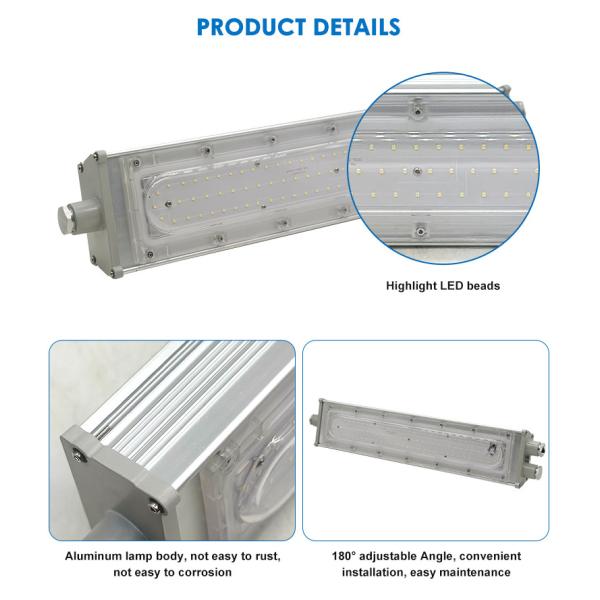 IP66 ATEX Explosion Proof Linear Light For Industrial 50w 100w 200w