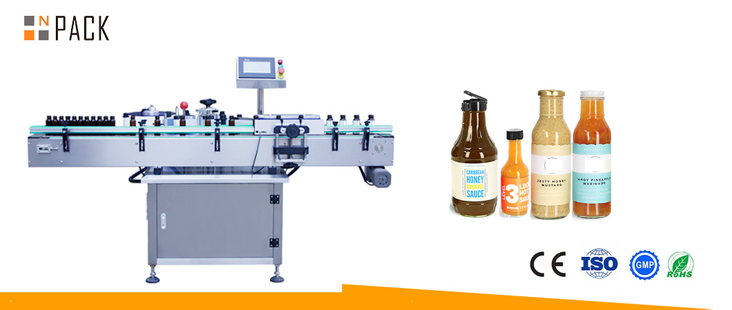 Automatic Plastic Pet Bottle Labeller Round Bottle Labeling Sticker Machine with Ribbon Coding Machine