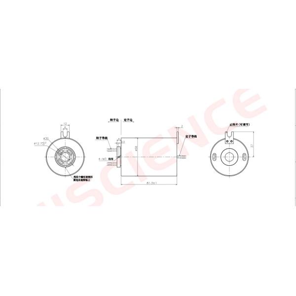 0-200RPM Rotating Electrical Connector Slip Ring Design Hole Size 12.7mm