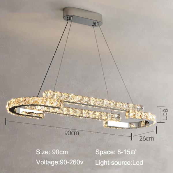 Luxury Crystal Ceiling Lamp Suitable for Living Room Bar Bedroom Ceiling Lamp(WH-CA-102)