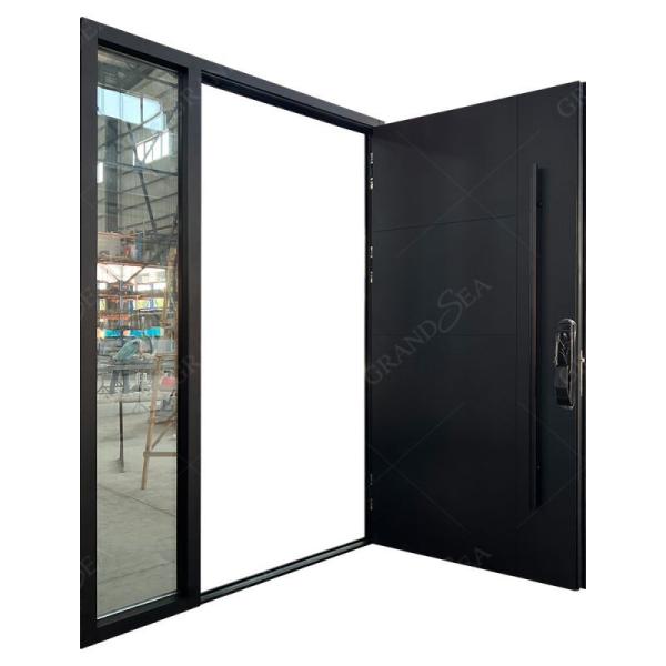 Invisible Hinge Aluminum Glass Pivot Door American Style Entrance Door Security Door