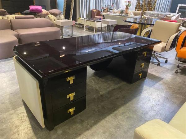 Quality 2x0.76m Computer Office Table And Chair Combo Marble for sale