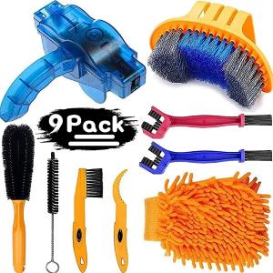 China Bike Cleaning Kit (9pcs), Including Chain Cleaner for Cycling,Bicycle Clean Brush Tools for Mountain/MT/Road/BMX Bike on sale