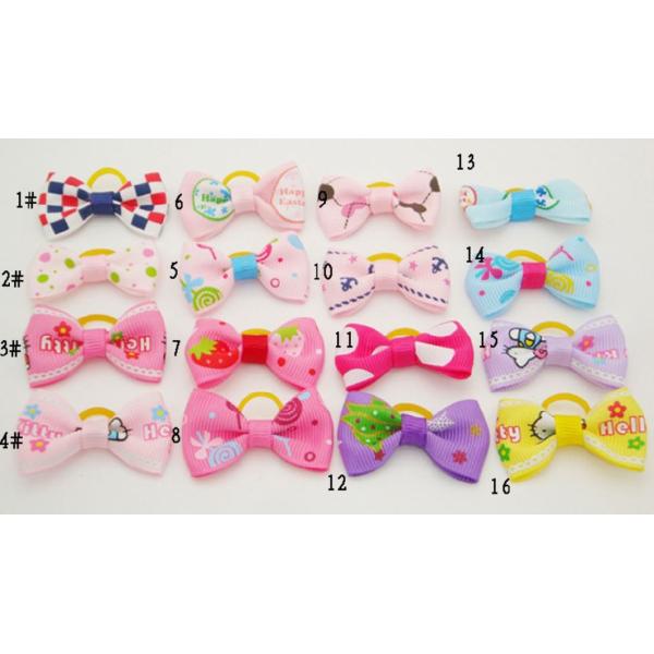 Design Cute Dog Bows Bands Beauty Pet Hair Bowties Clips