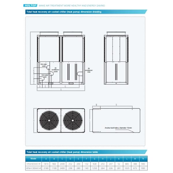 Holtop Total Heat Recovery Type Air Cooled Chiller (Heat Pump)