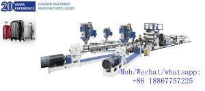 High quality easy operation Suitcase Plastic sheet extrusion line