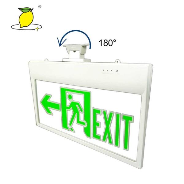 Quality ABS Frame Engraved Pattern 50hz LED Emergency Exit Sign for sale