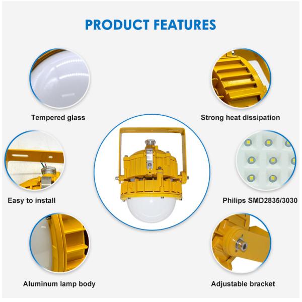 High Lumen Output ATEX LED Explosion-Proof Floodlight Waterproof