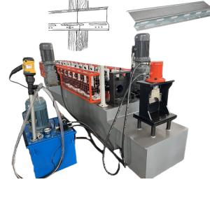 China 0.4-1.2mm Galvanized Steel Sound Insulated RC Top Hat Roof Battern Furring Channel Roll Forming Machine on sale