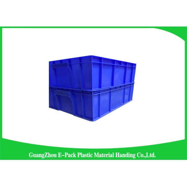 33L Plastic Stacking Boxes PP , Plastic Storage Crates Rectangle Folding