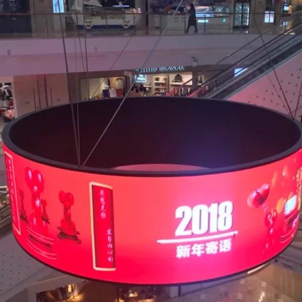 Indoor P3 Curved Flexible LED Screens 160*320mm Soft LED Module For Cylindrical