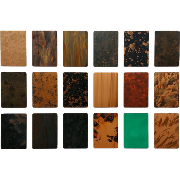 Colorful Custom Pure Copper Composite Panel Sheet For Decoration High Strength