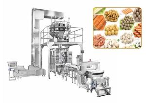 PLC Multihead Weigher Packing Machine , Noise Proof Vertical Packaging Machine