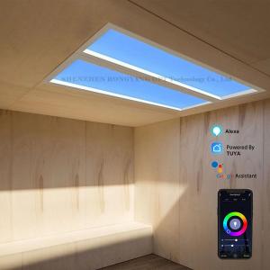 China 110VAC Virtual Artificial LED Skylight Panel Dimming 60x120 CCT 6500K 8000lm on sale