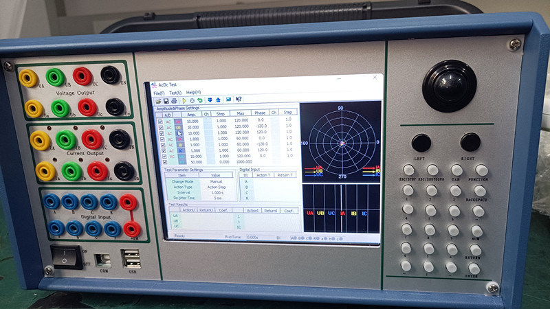Electric Secondary Current Injection Relay Test Set 6 Phase Relay Protection Tester
