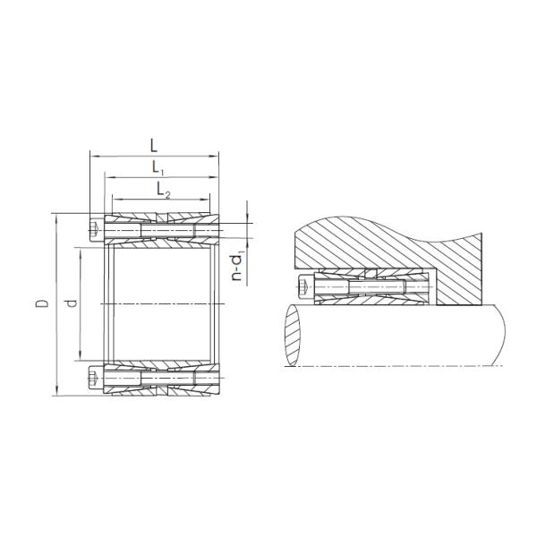 Heavy Load 222kN.M 120mm Thickness Shaft Locking Devices Keyless Coupling