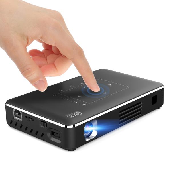 Quality DLP 150 Lumens Mini Portable Projector Android 9.0 OS Life Time Manual Focus for sale