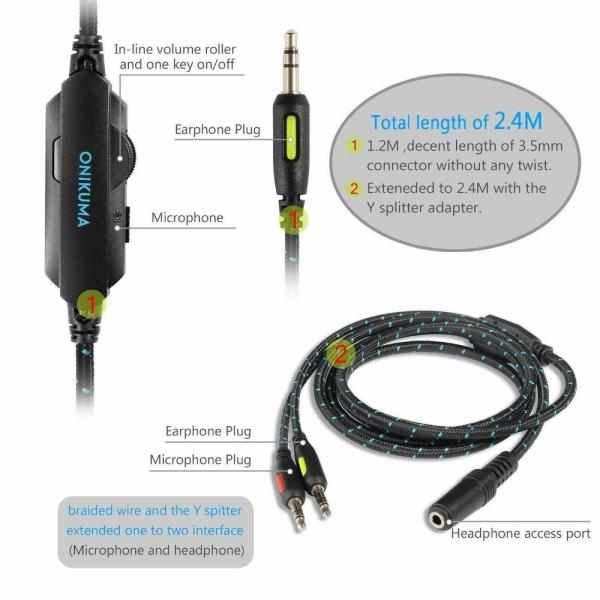 Surround Sound Box 2.2m Onikuma k1b USB Gaming Headset