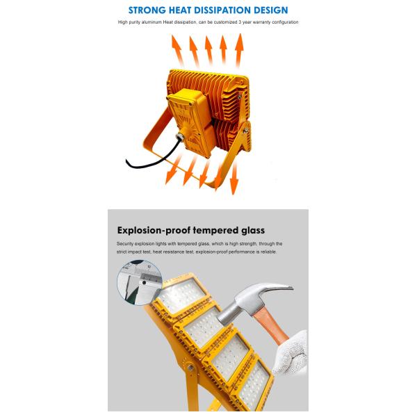 5500K-6500K Atex Led Lighting Explosion Proof Emergency Light SMD2835/3030