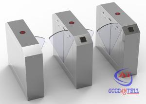 China Half Height Infrared access control Flap Barrier Gate Manual Card Collecting Turnstile on sale