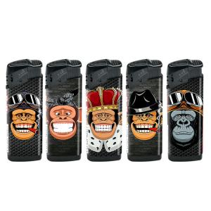 Wholesale Dy-F011 Model Laughing Monkey Turbo Flame Heater Lighter Windproof 7.77*2.29*1.25 CM from china suppliers