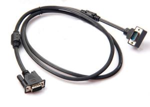 Displayport To Vga Cable / Computer Monitor Cable Angle 15 Pin VGA Male Interface
