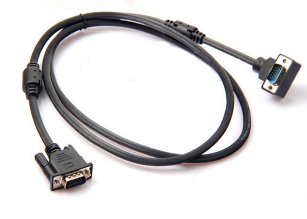 Quality Displayport To Vga Cable / Computer Monitor Cable Angle 15 Pin VGA Male Interface for sale
