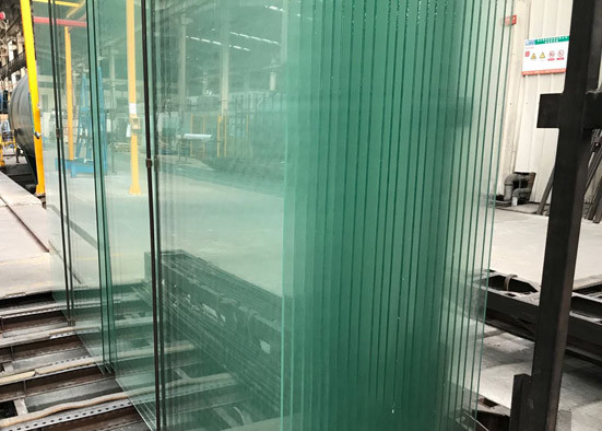 1.14PVB 5mm Tempered Safety Glass Panels , Laminated Toughened Glass For Partition