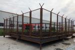 Angular Ground Based Telecom Towers With Prefabricated Foundation RDS Tower