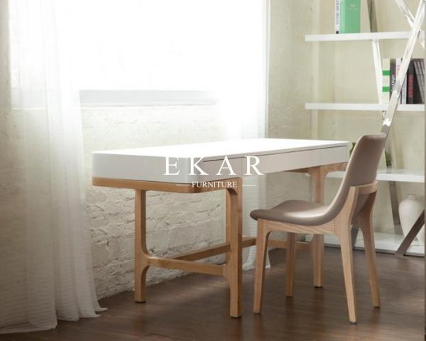Quality Modern Simple Computer Desk Mdf Wood Desktop White Study Table for sale