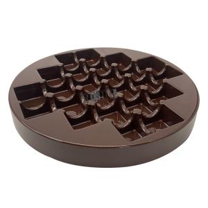 Wholesale Round 24 Cavity Plastic Chocolate Packaging Customizable Plastic Chocolate Tray from china suppliers