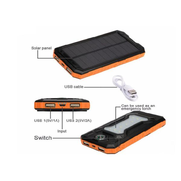 Tablet Mobile Phones Portable Solar Panel Charger / Solar USB Charger