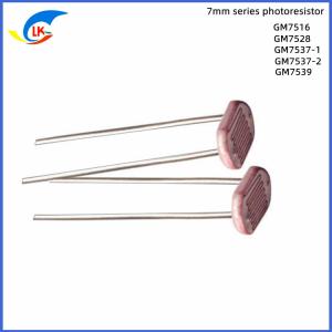 China GM7528 Light Dependent Resistor Dark Resistance 1MΩ 150V High Sensitivity For Metering Photoelectric on sale