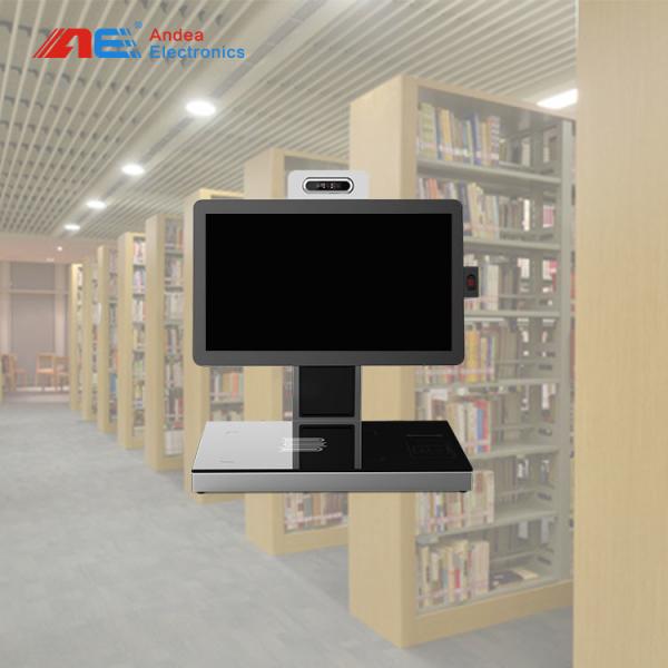 Quality 13.56MHz Frequency Library RFID Reader Book Self - Service Check - In Check - Out Kiosk Machine for sale