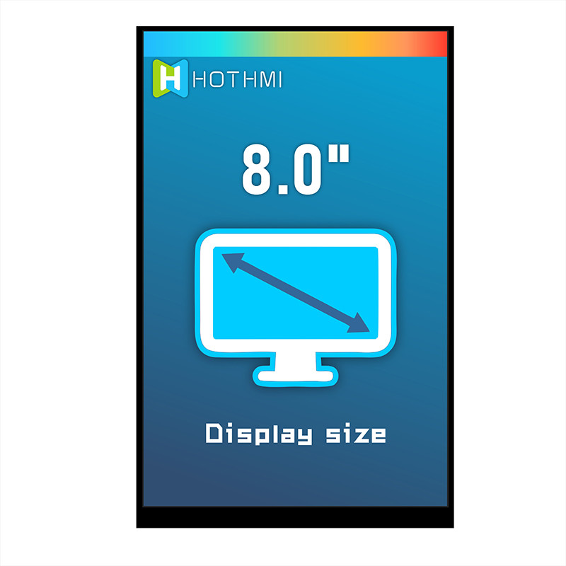 8.0 Inch 800x1280 IPS LCD Display MIPI NV3051F1 Technology TFT Module