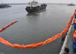 PVC Spill Containment Boom , Floating Oil Boom Working Tensile Strength 20 To