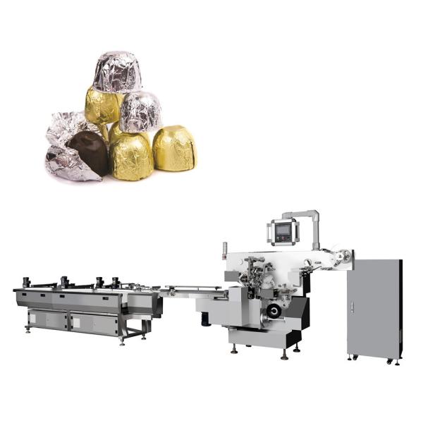 Quality Multifunction Round Shape Chocolate Wrapping Machine Speed 300ppm Electric Driven Type for sale