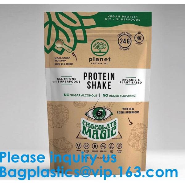 BIODEGRADABLE SUP POUCH CHOCOLATE/ ENERGY BAR PACKING MMJ CLEAR 3-SIDED SEAL WITH ZIPPER & EURO SLOT ULTRA CLEAR STAND U