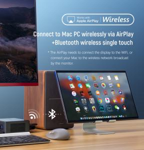 China Thick 10mm Portable Wireless Touch Screen Monitor Wifi Buletooth on sale