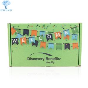 Offset Printing Cardboard Flat Pack Boxes CCNB Grey Cardboard Ear Lock