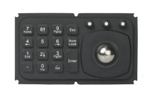 China Waterproof Silicone Industrial Pointing Device Ruggedized In Black on sale