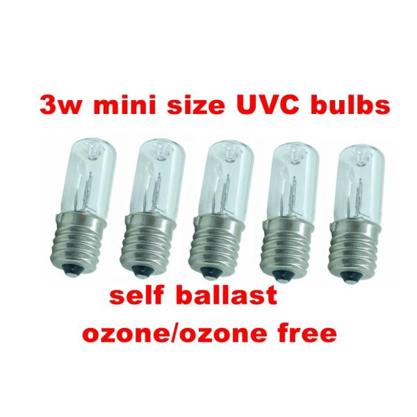 2w UV Germicidal Bulb Ozone Lamp Small Household Appliances 3w