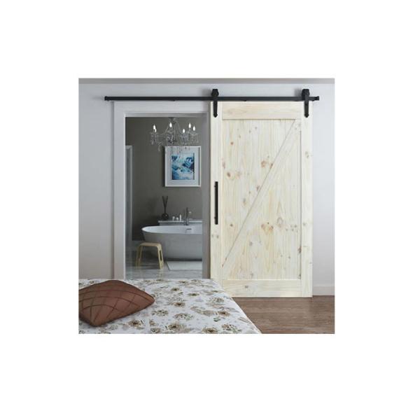 Interior Sliding Barn Door Hardware With Track Matching Finish