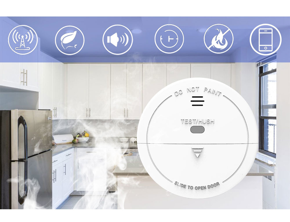 Easy To Install Simple Smart Home Alarm System Detector Battery Operated Phone Control