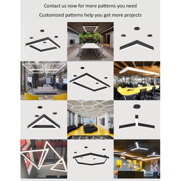 Circular Round LED Linear Lights Ip44 Remote Control For Office Decoration