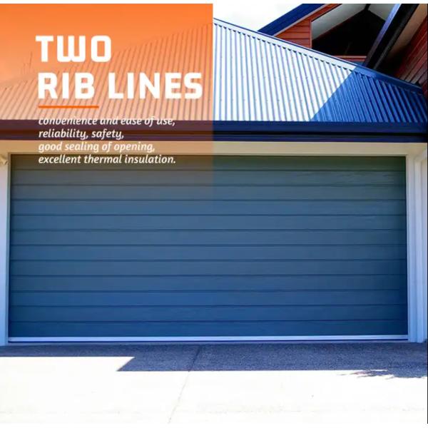 Finger Protection Insulated Sectional Doors Automatic Motor